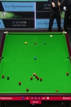 斯诺克乔丹·布朗4-1尼尔·罗伯逊20231023