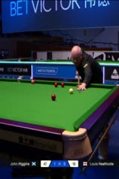 2025斯诺克北爱尔兰公开赛64进32约翰·希金斯4-0路易·希斯科特20251020