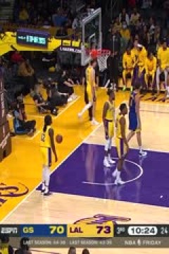 NBA季前赛 勇士VS湖人 20231014