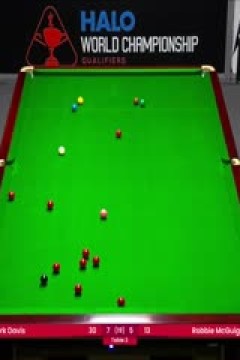 斯诺克世锦赛资格赛96进64马克·戴维斯10-7罗比·麦圭根(第二阶段)20250410