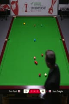 斯诺克英锦赛资格赛第三轮80进48汤姆·福德6-2山姆·克雷吉20251126