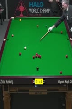 斯诺克世锦赛资格赛96进64及64进32周跃龙10-5辛格·查达(第二阶段)20250413
