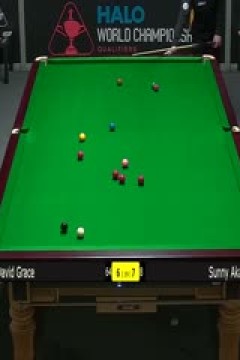 斯诺克世锦赛资格赛96进64大卫·格雷斯9-10阿卡尼·宋沙瓦(第二阶段)20250410