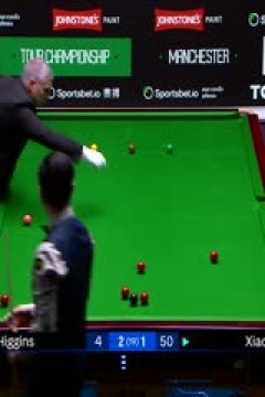 斯诺克巡回锦标赛四分之一决赛希金斯5-3肖国栋(第一阶段)20250403
