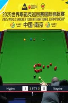 2025斯诺克国际锦标赛半决赛第一阶段约翰·希金斯6-2斯蒂芬·马奎尔20251108