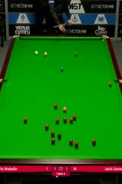 斯诺克威尔士公开赛32进16克里斯·沃克林1-4杰克·利索夫斯基20250213