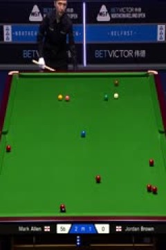 2025斯诺克北爱尔兰公开赛四分之一决赛马克·艾伦5-2乔丹·布朗20251025