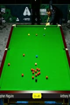 2025斯诺克沙特大师赛第四轮(48进32)斯蒂芬·马奎尔5-0安东尼·麦克吉尔20250812