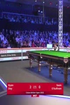 斯诺克肖恩·奥沙利文0-4瑞恩·戴20230925