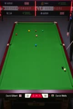 斯诺克英锦赛资格赛晋级轮丹尼尔·威尔斯4-6大卫·吉尔伯特20251126