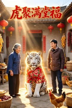 虎聚满堂福